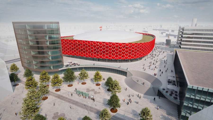 Nová Velkomoravská: Hala pro 7 500 lidí míří do další fáze