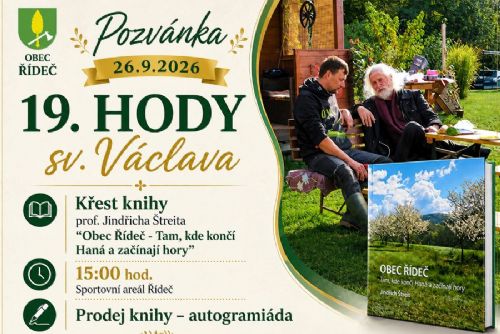 obrázek:Řídeč chystá výjimečné hody: Pokřtí unikátní kroniku obce od světoznámého fotografa Jindřicha Štreita
