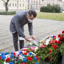 Náměstek hejtmana Michal Zácha uctil památku T. G. Masaryka
