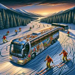 Skibusy přepraví lyžaře jak na běžecké trasy, tak na sjezdovky