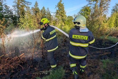 Foto: Dva lesní požáry na Šumpersku: Nasazeny drony a termokamery