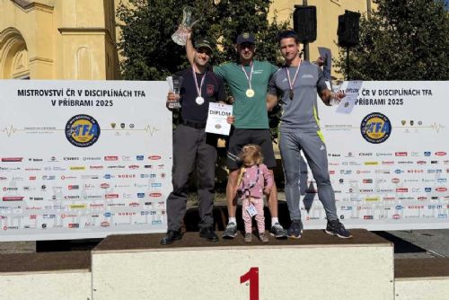 obrázek:Olomoučtí hasiči triumfovali na Mistrovství ČR v TFA: Zlatý Šindelka zářil