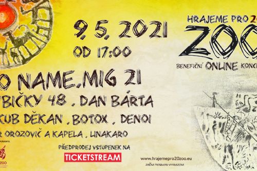 Foto: Benefiční online koncert „Hrajeme pro 20 zoo“